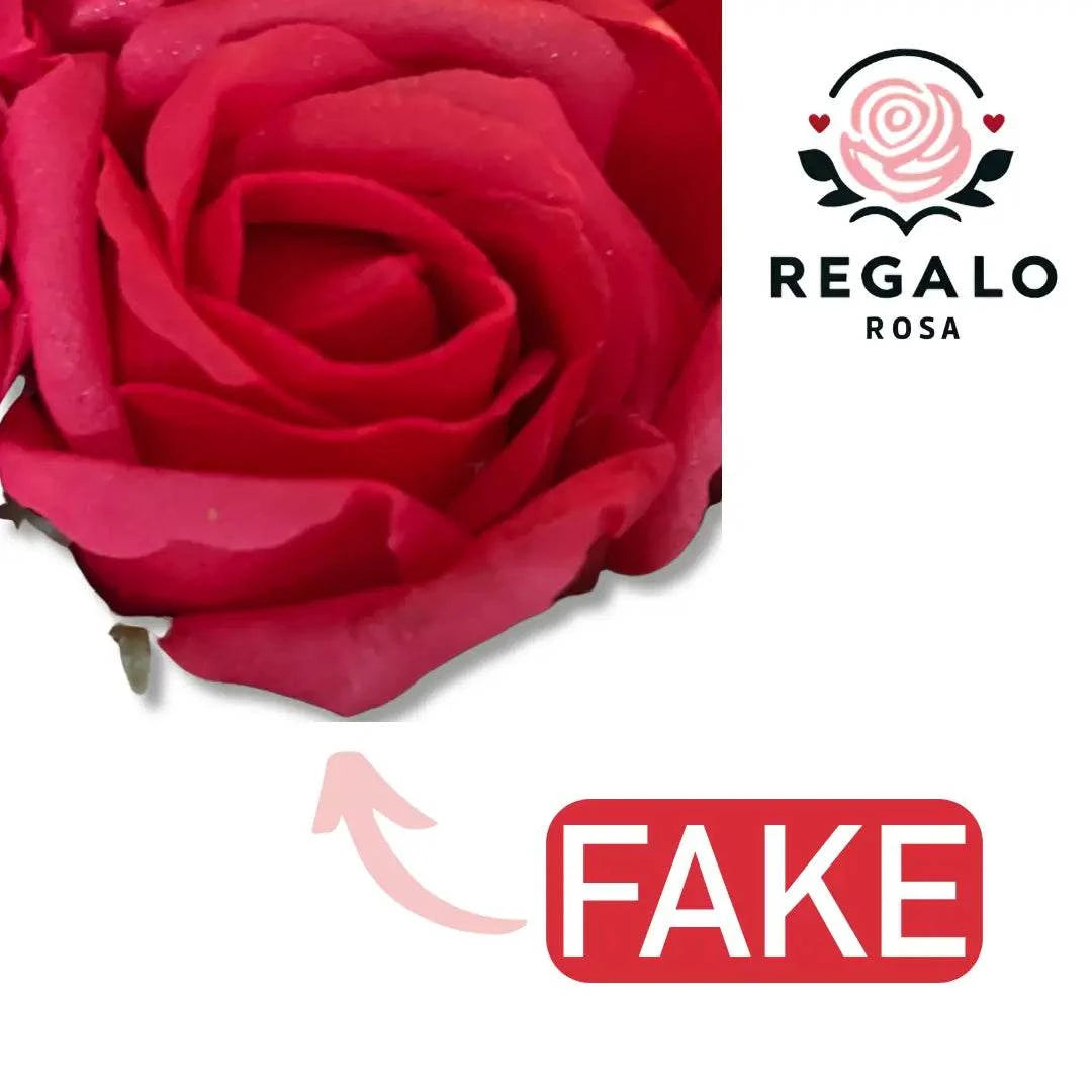 Regalo Rosa Rozen Boeket met LED Verlichting – In Geschenkverpakking – Eeuwige Rozen – 25 cm